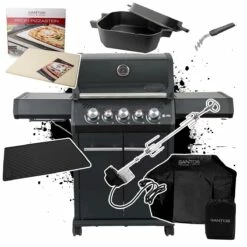 SANTOS S-318 All Black Mit Seiten- Und Heckbrenner, Komplettpaket 12 SANTOS S-318 All Black Mit Seiten- Und Heckbrenner, Komplettpaket -Grill Verkaufs-Shop 5a72fccdc965f582603a36cb95817af1