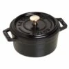 Staub ST La Cocotte Mini Cocotte Gusseisen, 10 Cm, Schwarz