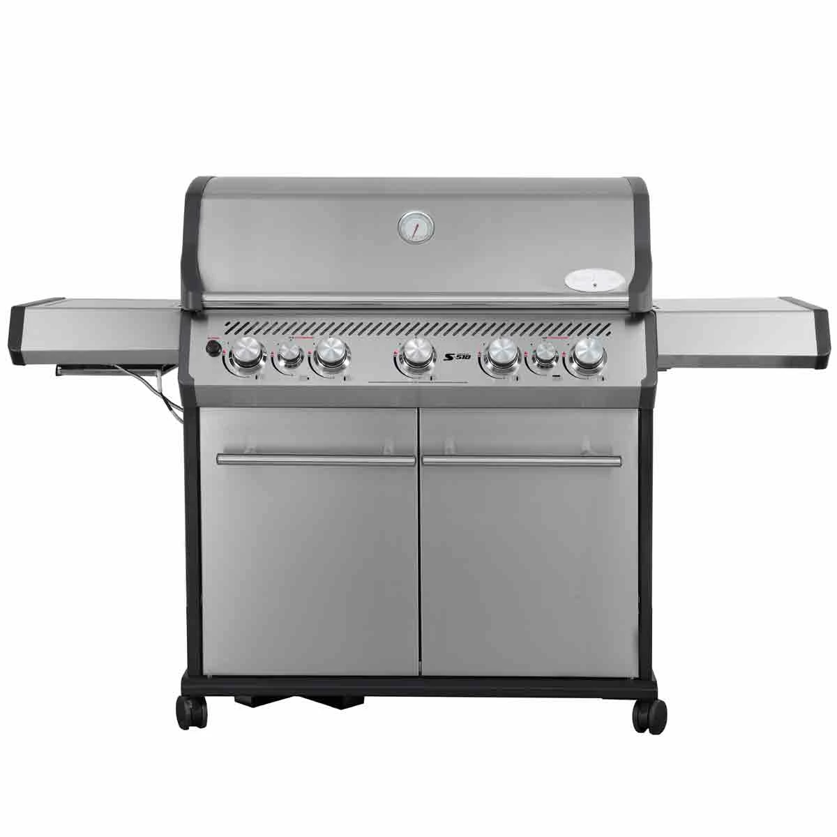 SANTOS S-518 Mit Seiten- & Heckbrenner, Edelstahl Inkl. Drehspieß, Rostheber & Silikonablage & Graviertes ZWILLING Pro Messer 7 SANTOS S-518 Mit Seiten- & Heckbrenner, Edelstahl Inkl. Drehspieß, Rostheber & Silikonablage & Graviertes ZWILLING Pro Messer – Bild 7