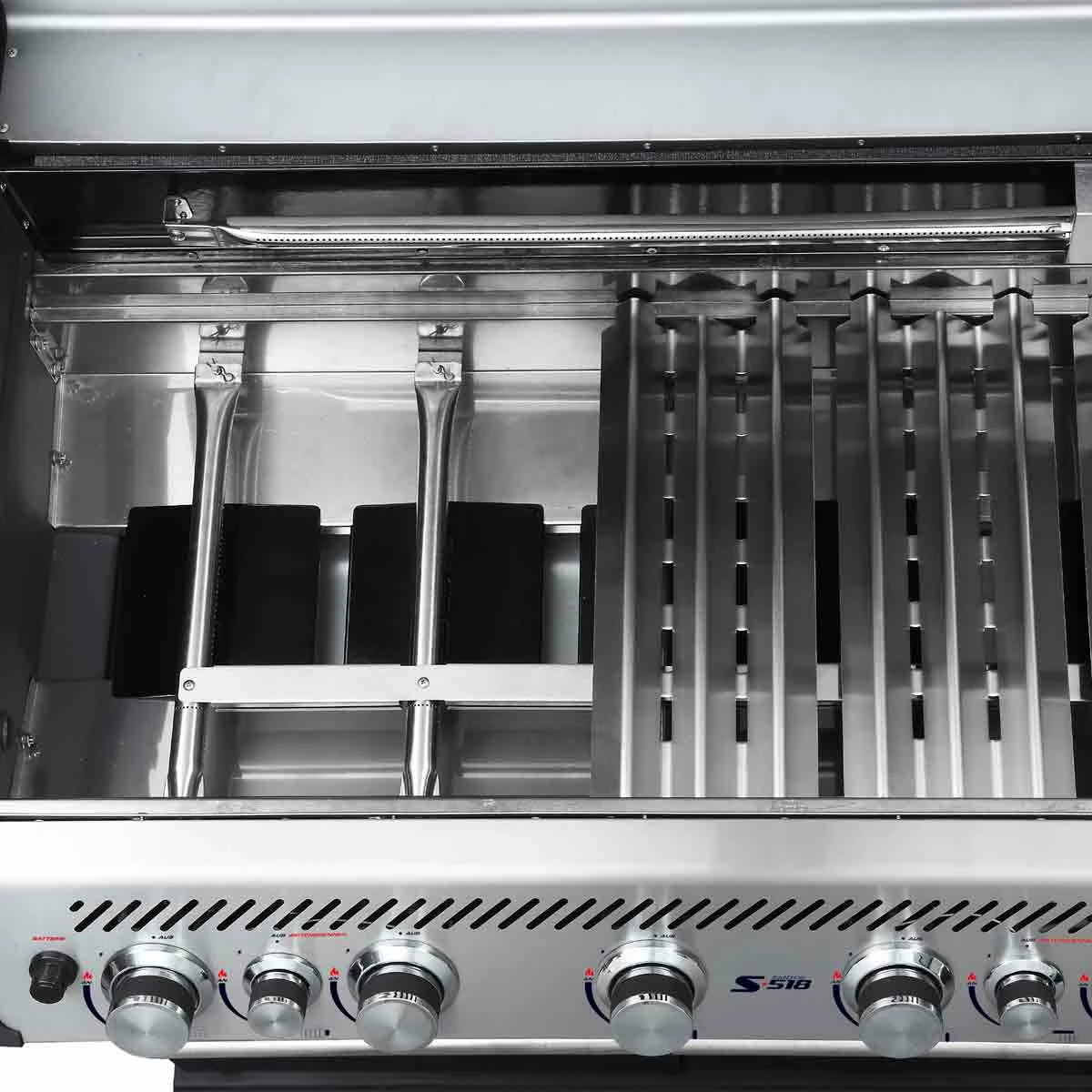 SANTOS S-518 Mit Seiten- & Heckbrenner, Edelstahl Inkl. Drehspieß, Rostheber & Silikonablage & Graviertes ZWILLING Pro Messer 11 SANTOS S-518 Mit Seiten- & Heckbrenner, Edelstahl Inkl. Drehspieß, Rostheber & Silikonablage & Graviertes ZWILLING Pro Messer – Bild 11