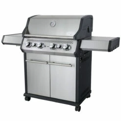 SANTOS S-418 Mit Seiten- & Heckbrenner, Edelstahl Inkl. Drehspieß, Rostheber & Silikonablage -Grill Verkaufs-Shop a4f9274664af61443f52a865fa9841bd