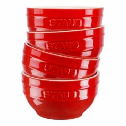 STAUB Schüsselset, 4-tlg, Kirsch-Rot, 400ml