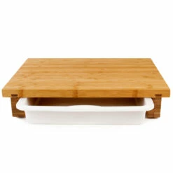 Cleenbo Classic Schneidebrett Bambus Mit Kunststoffwanne -Grill Verkaufs-Shop cleenbo classic bamboo xl 00112157a9105ae0540abe7bd99c0607