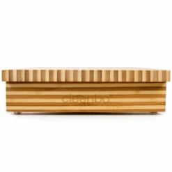 Cleenbo Classic Schneidebrett 43x29 Cm, Bambus Bicolor Mit Edelstahlwanne -Grill Verkaufs-Shop cleenbo classic gn bamboo bicolor cfcb508b7c4d50bbdc91d47deac9f689