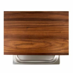 Cleenbo Schneidebrett Nussbaum Cube Mit Edelstahlwanne -Grill Verkaufs-Shop cleenbo cube walnut c667badebab68005c8f809547d99fba9