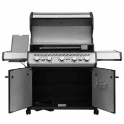 SANTOS S-518 Mit Seiten- Und Heckbrenner, Schwarz, Inkl. Drehspieß, Rostheber & Silikonablage & Graviertes ZWILLING Pro Messer -Grill Verkaufs-Shop e70e35694f5e40ae83c4650efcb9c9bd