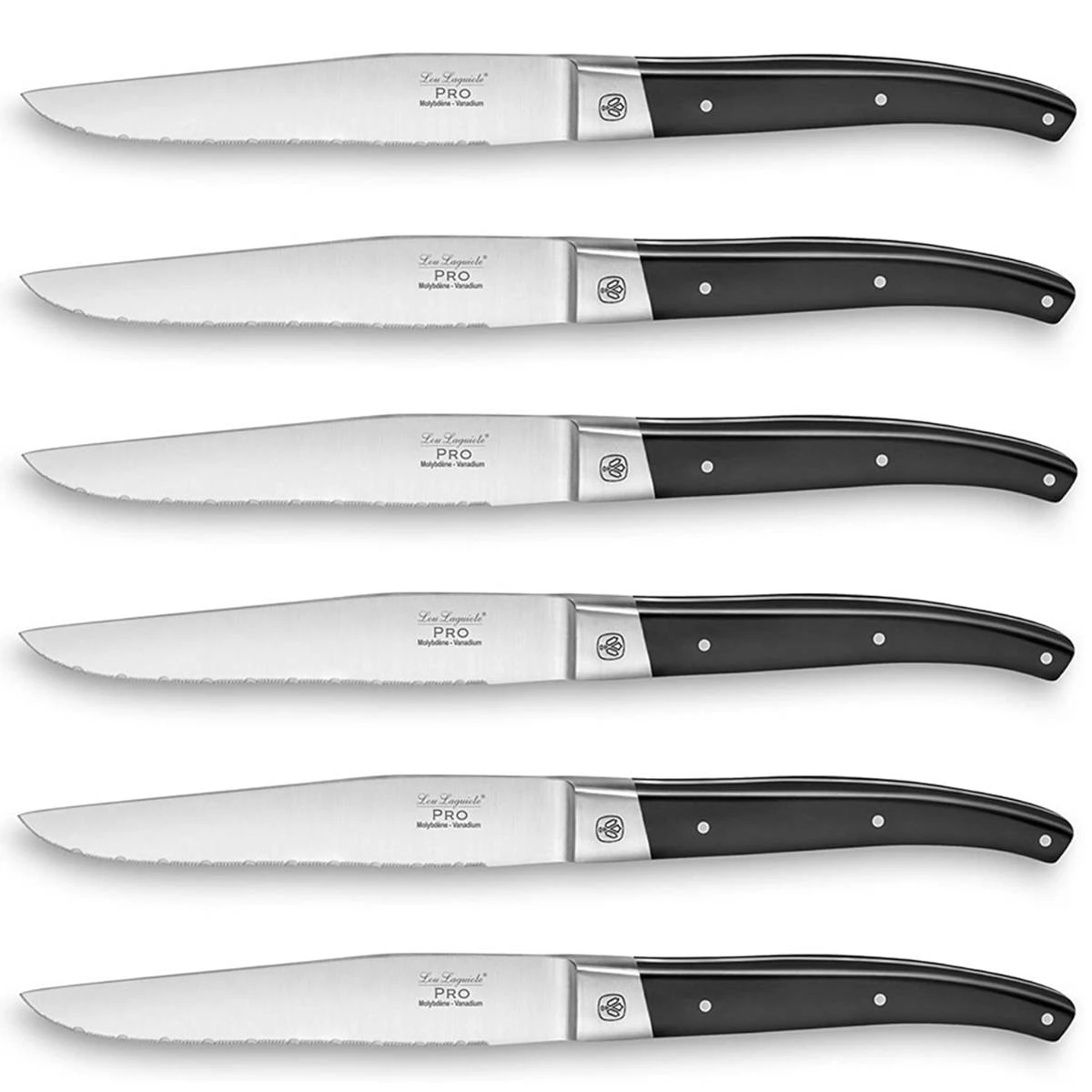 Lou Laguiole Steakmesser Serie Pro In Magnetbox 6 Stück 3 Lou Laguiole Steakmesser Serie Pro In Magnetbox 6 Stück – Bild 3