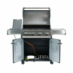 SANTOS S-401 Mit Seitenkocher, Schwarz, Inkl. Rostheber -Grill Verkaufs-Shop santos gasgrill s 401 mit seitenkocher schwarz 01ca32589b837d479582ed48c64b7c36
