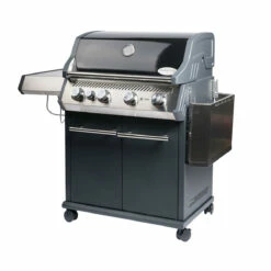 SANTOS S-401 Mit Seitenkocher, Schwarz, Inkl. Rostheber -Grill Verkaufs-Shop santos gasgrill s 401 mit seitenkocher schwarz 71502e333c52178af0d49b472b01af56