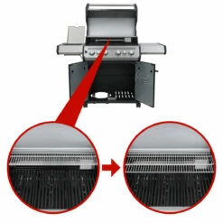 SANTOS S-418 Mit Seiten- & Heckbrenner, Edelstahl Inkl. Drehspieß, Rostheber & Silikonablage -Grill Verkaufs-Shop santos gasgrill s 418 seiten heckbrenner edelstahl inkl drehspie rostheber silikonablage 0b8d447410df852c9aebffda9dd184d0