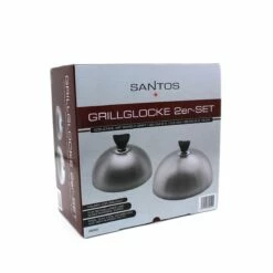 SANTOS Grillglocke Edelstahl, 2er Set -Grill Verkaufs-Shop santos grillglocke edelstahl 2er set 634eb8c12fff652f946baa6c3c69ed15