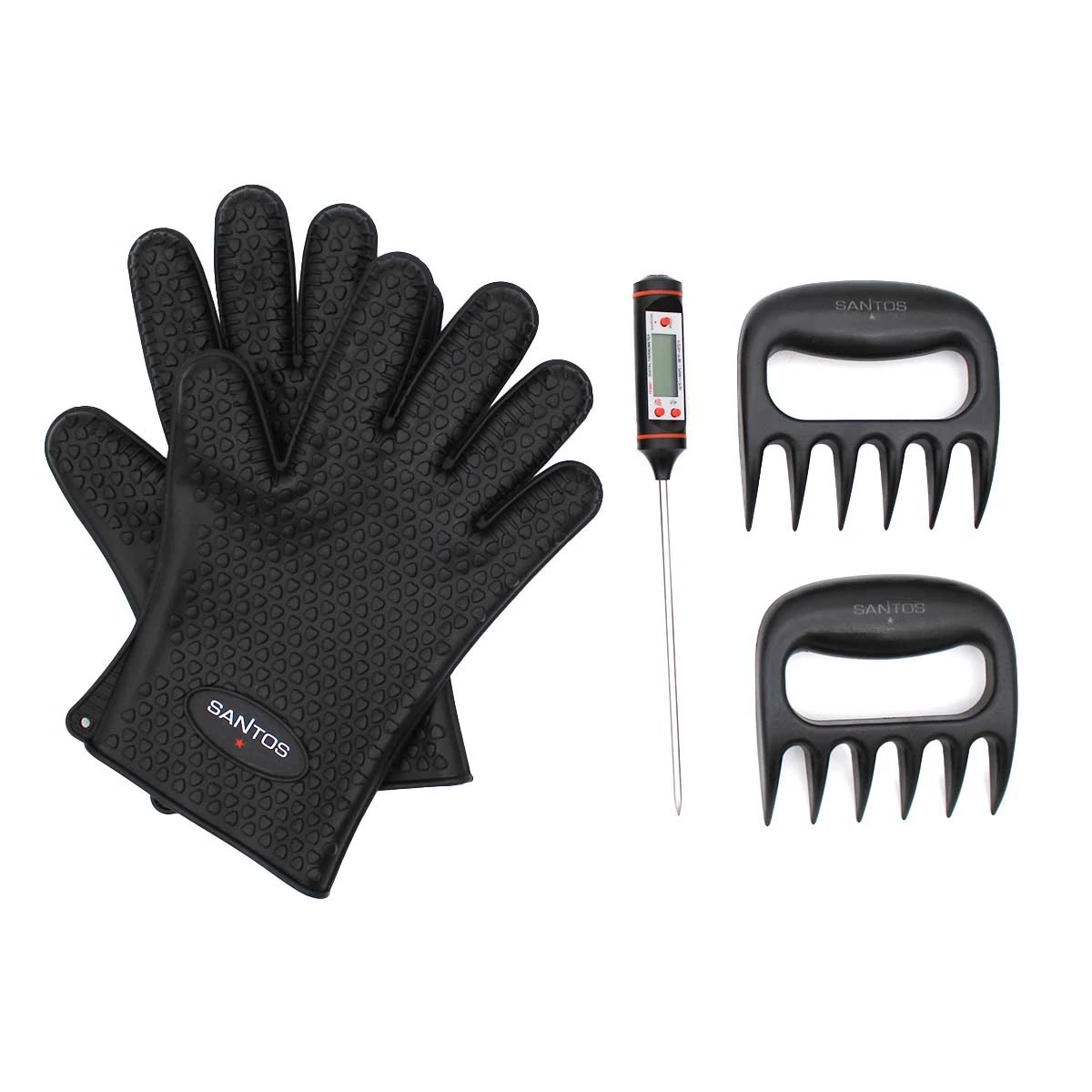 SANTOS Pulled Pork Set, 3-teilig | Pulled Beef | Fleischkrallen Set 2 SANTOS Pulled Pork Set, 3-teilig | Pulled Beef | Fleischkrallen Set – Bild 2