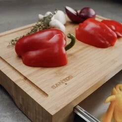 SANTOS Schneidebrett Bambus Mit Edelstahl-Auffangschale 10 SANTOS Schneidebrett Bambus Mit Edelstahl-Auffangschale -Grill Verkaufs-Shop santos schneidebrett bambus mit edelstahl auffangschale fa7bfed9b3441af4567b5247926a0cd9