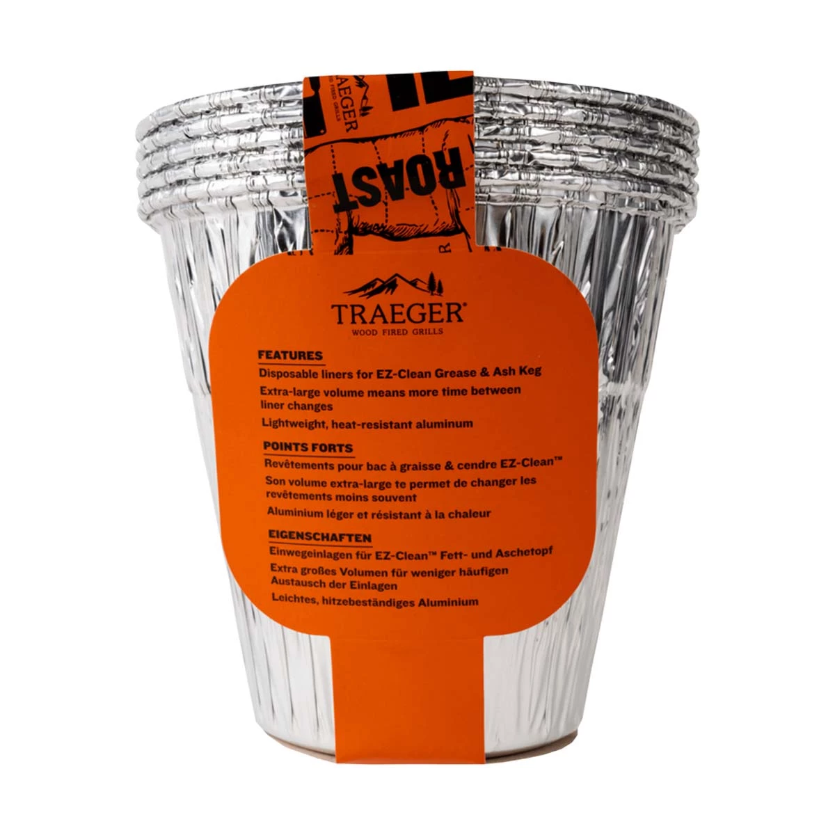Traeger Aluminiumeinsatz Für Fettauffang-Eimer, 5er Pack 2 Traeger Aluminiumeinsatz Für Fettauffang-Eimer, 5er Pack – Bild 2
